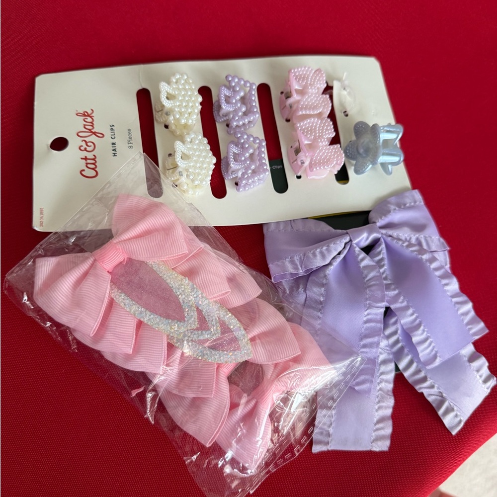 NWT Cat & Jack Pastel Hair Accessories Collection